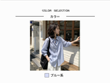 ブルーストライプ生地のアップ