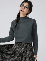 下集シリーズ｜モックネック 長袖Tシャツ｜裏起毛 インナーにも レギュラーフィット 11カラー S〜XL