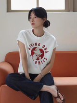 ロゴプリント 半袖Tシャツ 着用イメージ 2