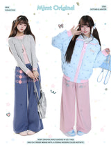 ダブルボタン ワイドパンツ 着用イメージ 2