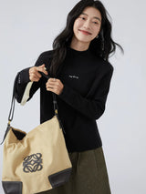 下集シリーズ｜ハイネック 長袖Tシャツ｜裏起毛 インナーにも レギュラーフィット ブラック他2色 S〜XL