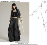 ワイドキュロット スカンツ風 コーディネート 1