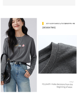 プリント入り長袖Tシャツ 詳細・着用イメージ 2