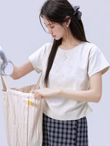 下集シリーズ｜ライトヘザーグレー 無地他 半袖Tシャツ｜正肩 スリム 短め丈 18タイプ S〜XL