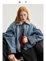 デニムジャケット 背面・袖のディテール