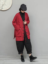 ジャケットとバナナパンツ 着用 斜め