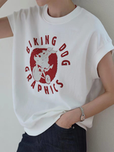 ロゴプリント 半袖Tシャツ 着用イメージ 4