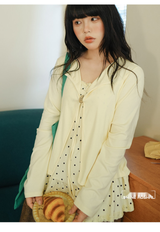 レース重ね着風 長袖Tシャツ 着用イメージ 4