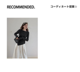 アシンメトリーヘム 長袖Tシャツ ディテール・着用イメージ 6