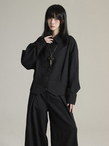 長袖シャツ＆ワイドパンツ セットアップ コーディネート 10