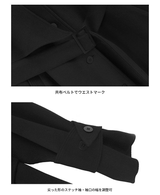 スタンドカラー ロングコート 着用イメージ 15