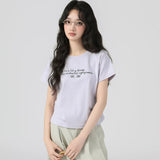 下集シリーズ｜サイドシャーリング 半袖Tシャツ｜リブ編み 短め丈 スリム 無地・プリント・刺繍 16カラー S〜XL