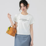 下集シリーズ｜パープル サイドシャーリング 半袖Tシャツ｜リブ編み 短め丈 スリム ライトグレーブルー/パープル/ホワイト S〜XL