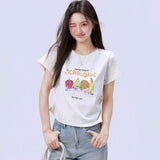 下集シリーズ｜ライトヘザーグレー 無地他 半袖Tシャツ｜正肩 スリム 短め丈 18タイプ S〜XL