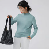 下集シリーズ｜モックネック 長袖Tシャツ｜裏起毛 インナーにも レギュラーフィット 11カラー S〜XL