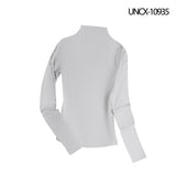 不必討好シリーズ｜モックネック 長袖Tシャツ｜スリム レイヤード ブラック・ライトグレー・ダークブラウン・アイボリー S〜L